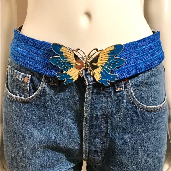 No Brand Accessories - Vintage Butterfly 🦋 Hour Glass Elastic Belt